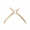 Портупея з екошкіри Bijoux Indiscrets MAZE – Cross Cleavage, бежева