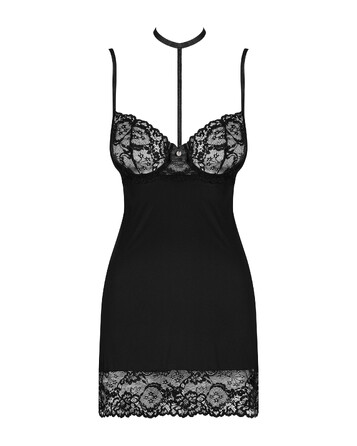 Сорочка Obsessive Raquelia chemise & thong S/M
