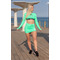 ТОП GREEN TOP LONG SLEEVE AND ELASTICWAISTBAND