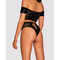 Комплект мереживний топ і трусики Obsessive Inessita set Black XL / XXL