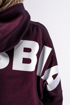 Худі Nebbia Oversized Hoodie OWN YOUR POWER Dark Red 433