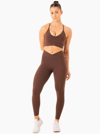 Топ Serene Cross Over Sports Bra - Chocolate