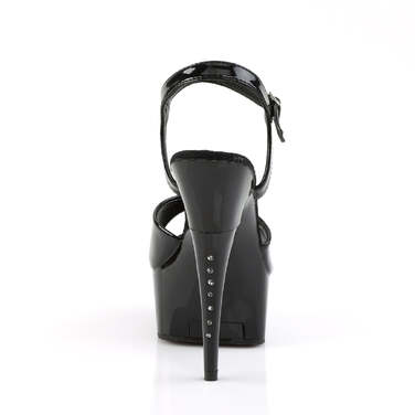 Босоніжки Captiva-609 6 дюймів з ремінцем на щиколотці PF босоніжки з RS на підборах, чорні