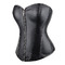 Корсет із застібкою блискавкою Star Night Sexy Leather і шнурівкою, чорний, XL (без коробки)