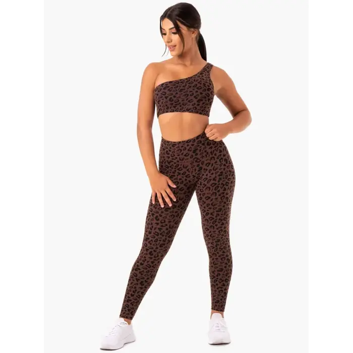 Леггинсы Ryderwear Adapt High Waisted Scrunch Leggings - Chocolate Leopard