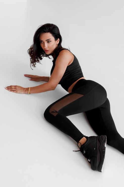 Легінси High Waisted Mesh Leggings PERFORMANCE Black 480
