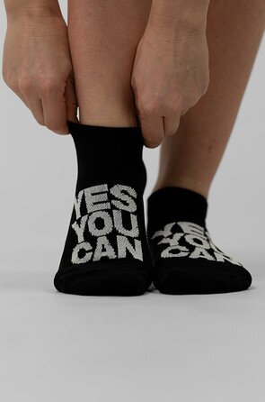 Шкарпетки NEBBIA 'HI-TECH' Ankle Socks YES YOU CAN Black 122