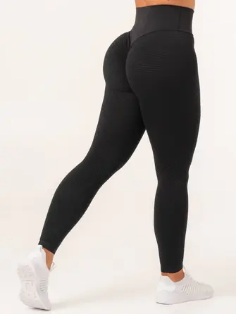 Леггинсы Ryderwear Honeycomb Scrunch Seamless Leggings - Black
