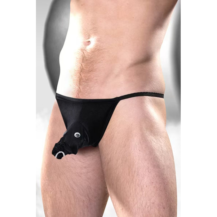 Мужские стринги Sunspice,Конь, черные, O/S