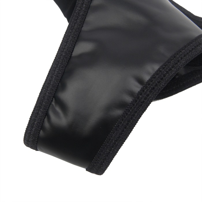 Комплект пояс для панчіх з трусиками StarNight, чорний, S