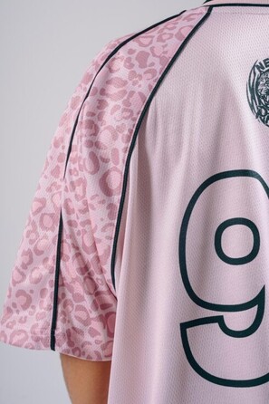 Футболка Nebbia Oversized T-Shirt '97 PRIMAL Pink Leopard 862