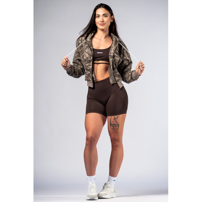 Спортивна кофта Nebbia Relaxed Zip Hoodie POWER Light Brown Camo 895