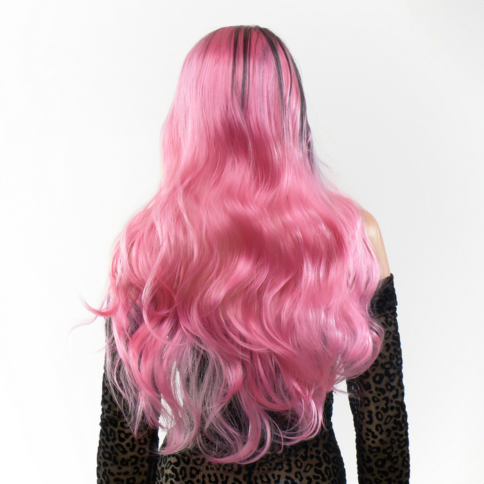 Перука довга хвиляста Fetish Hair балаяж рожевий, 65 см см