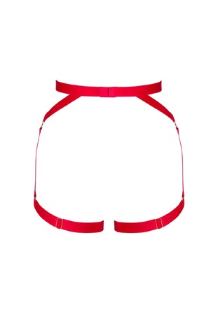 Портупея пояс Obsessive Elianes harness, червона, XS/S