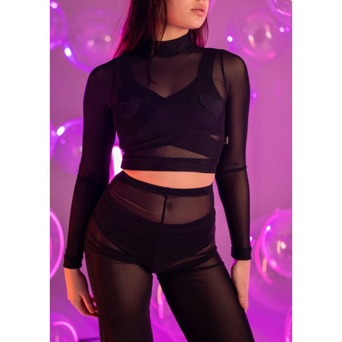 Рашгард серця з сіточки для полденс