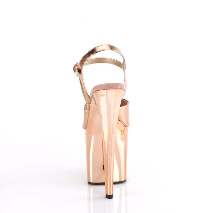 Босоножки Enchant-709, каблук 8 дюймов, ремешок на щиколотке 3 3/4 дюйма, розовое золото