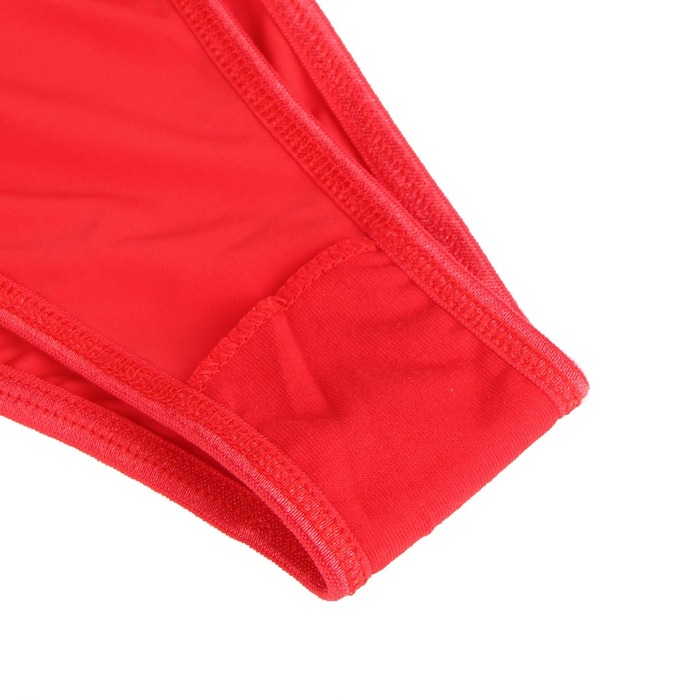 Трусики із прикрасою срібними літерами StarNight MISS, червоні, S