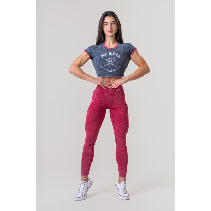 Легінси Nebbia Washed High Waisted Leggings LEGACY Red 777
