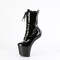 Чоботи Pleaser Boots Craze-1040 без підборів, 8 дюймів, зі шнурівкою спереду, 3 дюйми, чорні