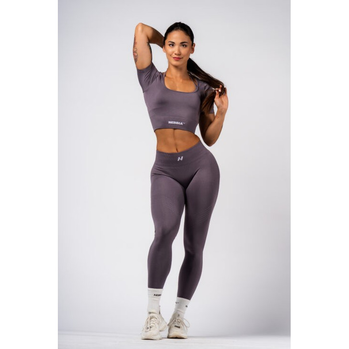 Легінси Nebbia Push-Up Leggings with Shaping Lines FLOW SEAMLESS Dark Grey 497