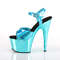 Босоножки Pleaser Adore-709HGCH. Каблук 7 дюймов, ремешок на щиколотке шириной 2 3/4 дюйма. Цвет: бирюзовый.