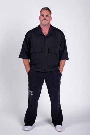 Сорочка Nebbia Boxy Fit Shirt With Pockets STREET ICON Black 599
