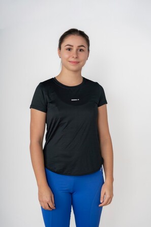 Футболка FIT Activewear T-shirt 'Airy” with Reflective Logo Black 438