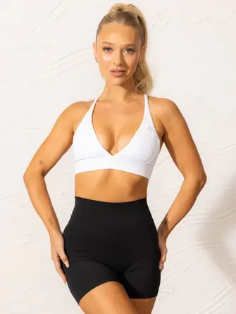 Топ Ryderwear NKD Low Neck Sports Bra - White