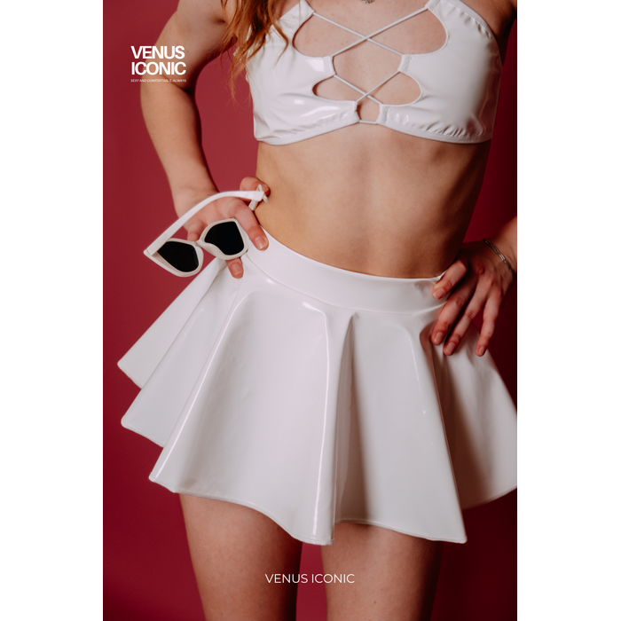 Спідниця та топ Venus Iconic GLOSSY BELLE SET для танців, лакова тканина