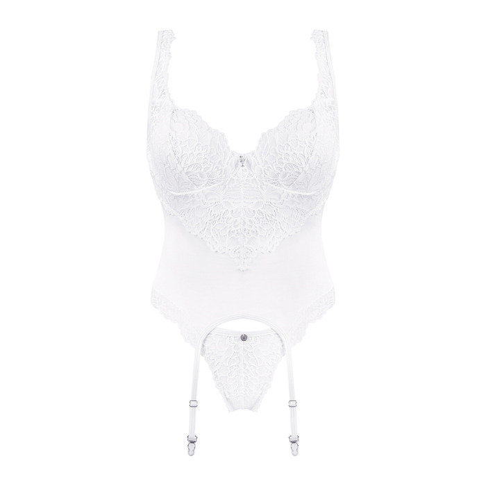 Комплект Obsessive Amor Blanco, білий, S/M