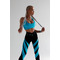 Топ FZ Blue Shiny Strappy Back Top
