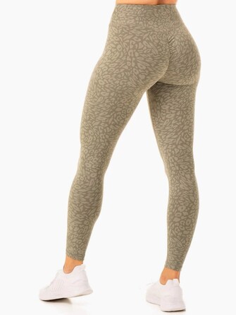 Легінси Rotation High Waisted Scrunch Leggings - Khaki Leopard