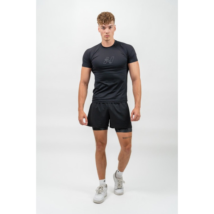 Футболка Nebbia Workout Compression T-shirt Endurance Black 346