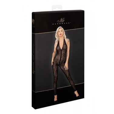 Бодистокинг сексуальный с леопардовым принтом XL F286 Noir Handmade