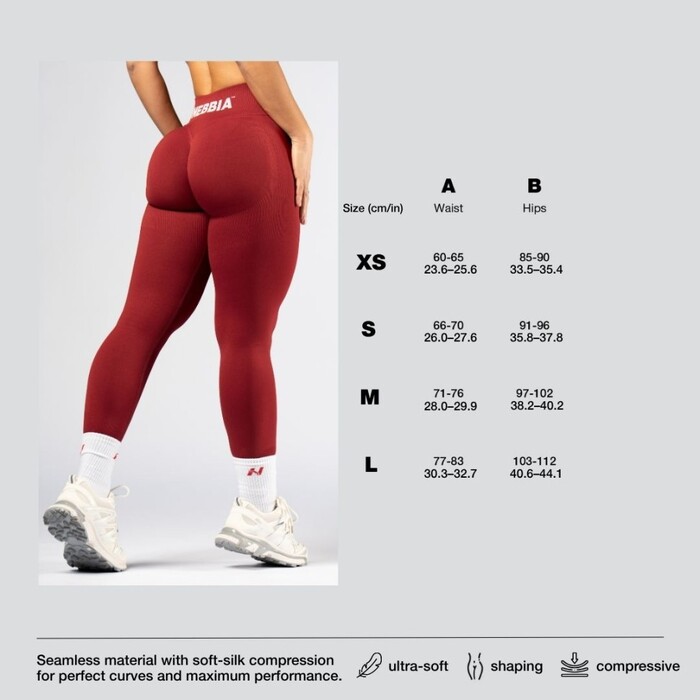 Легинсы Nebbia POWER с высокой талией и эффектом push-up, темно-зеленые (888)
