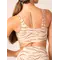 Топ Ryderwear Unstoppable One Shoulder Sports Bra - Vanilla Zebra
