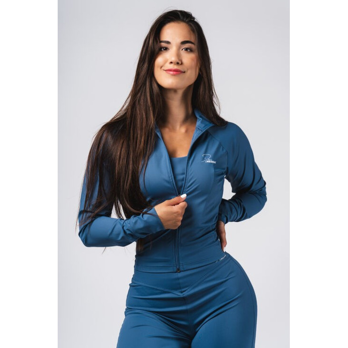 Олимпийка Deni x NEBBIA Fitness Zip Tracktop Blue 314