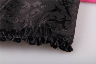 Корсет з квітковим принтом Star Night Corset Top з гачками та шнурівкою, чорний, M (без коробки)