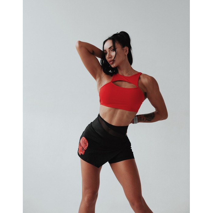 Топ RED TOP WITH CUTOUT ON FRONT