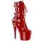 Чоботи Pleaser Adore-1043 *7 дюймів на підборах, 2 3/4 дюйма з шнурівкою спереду, червоні