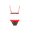 Комплект белья GLAMISS SET black/red S/M - Passion