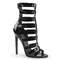 Босоніжки Pleaser Sexy-52 на 5-дюймовому каблуці, закритого крою ззаду, з ремінцями, чорного кольору