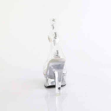 Босоножки Martini-505, каблук 5 дюймов, ремешком вокруг щиколотки шириной 1 3/4 дюйма, прозрачные