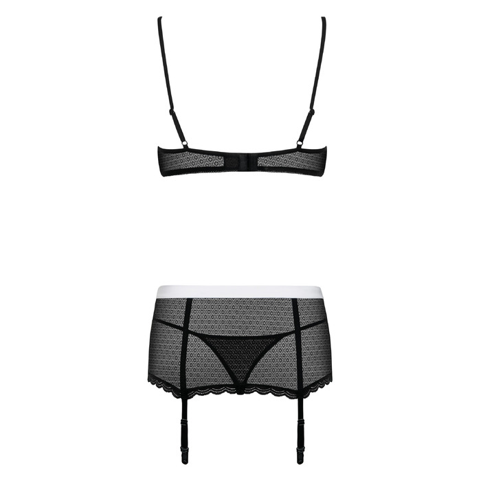 Костюм горничной черно-белый Obsessive MAIDME Set 5 S/M