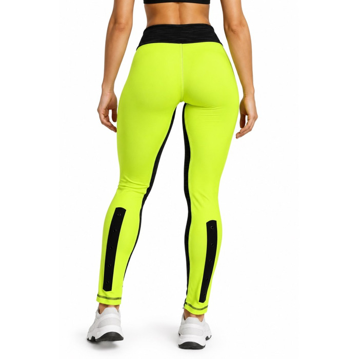 Жіночі спортивні легінси Babalu Black-Green з високою посадкою для фітнесу та йоги