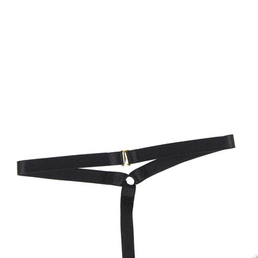 Пеньюар с трусиками Star Night на бретельках, черный, XS-S