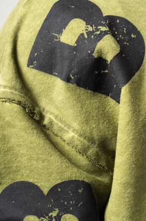 Худі Nebbia Washed-off Oversized Pullover Hoodie NO BS Green 371