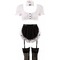 Костюм покоївки Cottelli Collection Maid Set, 6 предметів, чорно-білий, M