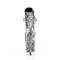 Чоботи Pleaser Adore-1020SPWR *7-дюймовий каблук, 2 3/4-дюймові черевики зі шнурівкою PF до середини ікри, з блискавкою збоку, чорні