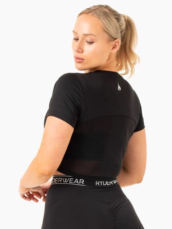 Топ Level Up Cropped T-Shirt - Black